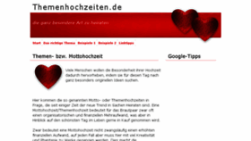 What Themenhochzeiten.de website looked like in 2017 (6 years ago)