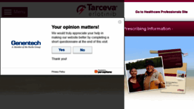 What Tarceva.com website looked like in 2017 (6 years ago)