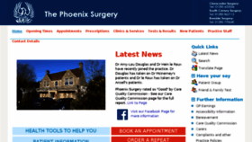 What Thephoenixsurgery.co.uk website looked like in 2017 (6 years ago)