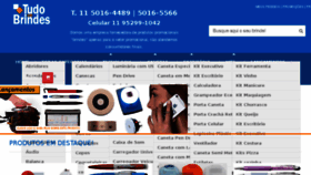What Tudoembrindes.com.br website looked like in 2017 (6 years ago)