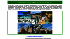 What Tourisme83.com website looked like in 2017 (6 years ago)