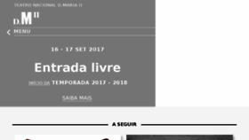 What Teatro-dmaria.pt website looked like in 2017 (6 years ago)