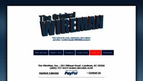 What Thewireman.com website looked like in 2017 (6 years ago)