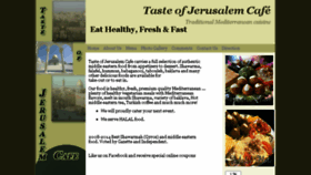 What Tasteofjerusalemcafe.com website looked like in 2017 (6 years ago)