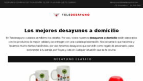 What Teledesayuno.com website looked like in 2017 (6 years ago)