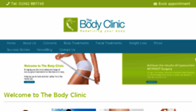 What Thebodyclinic.uk.com website looked like in 2017 (6 years ago)