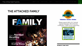 What Theattachedfamily.com website looked like in 2017 (6 years ago)