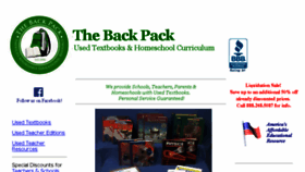 What Thebackpack.com website looked like in 2017 (6 years ago)