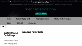 What Tmcards.com website looked like in 2017 (6 years ago)
