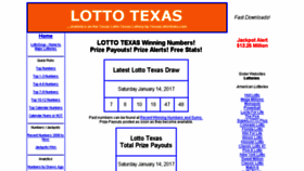 What Texaslottostats.com website looked like in 2017 (6 years ago)
