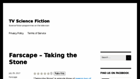 What Tvsciencefiction.com website looked like in 2017 (6 years ago)