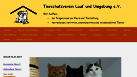 What Tierschutzverein-lauf.de website looked like in 2017 (6 years ago)