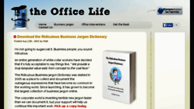 What Theofficelife.com website looked like in 2017 (6 years ago)
