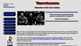 What Timewitnesses.org website looked like in 2017 (6 years ago)