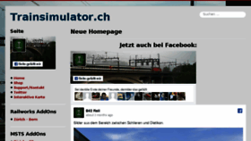 What Trainsimulator.ch website looked like in 2017 (6 years ago)