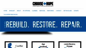What Thehopechoice.com website looked like in 2017 (6 years ago)