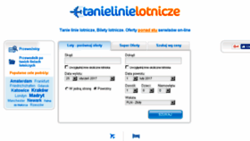 What Tanielinielotnicze.pl website looked like in 2017 (6 years ago)