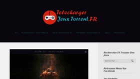 What Telechargerjeuxtorrent.fr website looked like in 2017 (6 years ago)