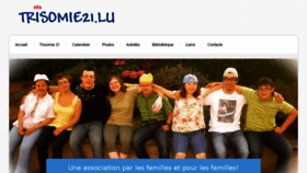 What Trisomie21.lu website looked like in 2017 (6 years ago)