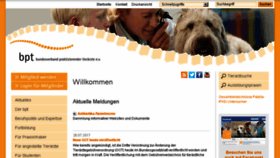 What Tieraerzteverband.de website looked like in 2017 (6 years ago)
