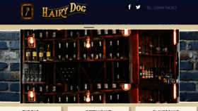 What Thehairydog.co.uk website looked like in 2017 (6 years ago)