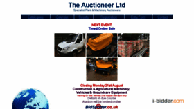 What Theauctioneer.co.uk website looked like in 2017 (6 years ago)