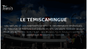 What Tourismetemiscamingue.ca website looked like in 2017 (6 years ago)