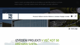 What Trimo.si website looked like in 2017 (8 years ago)