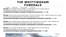 What Timwhittingham.com website looked like in 2017 (6 years ago)