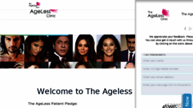 What Theagelessclinic.com website looked like in 2017 (6 years ago)