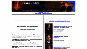 What Texasjudge.com website looked like in 2017 (6 years ago)