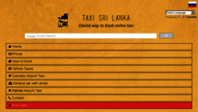What Taxisrilanka.info website looked like in 2017 (6 years ago)