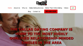 What Thedallasdatingcompany.com website looked like in 2017 (6 years ago)