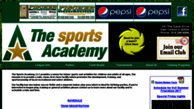 What Thesportsacademy.net website looked like in 2017 (6 years ago)