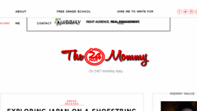 What The24hourmommy.com website looked like in 2017 (6 years ago)