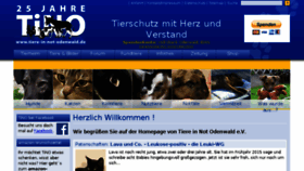 What Tierheim-spreng.de website looked like in 2017 (6 years ago)