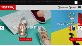 What Tkmaxx.nl website looked like in 2017 (6 years ago)