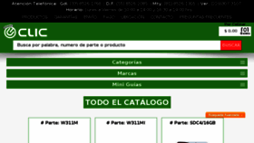 What Tiendaclic.mx website looked like in 2017 (6 years ago)