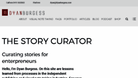 What Thestorycurator.com.au website looked like in 2017 (6 years ago)
