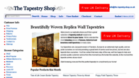 What The-tapestry-shop.co.uk website looked like in 2017 (6 years ago)
