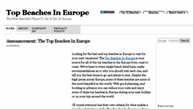 What Topbeachesineurope.com website looked like in 2017 (6 years ago)