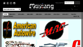 What Texasmustang.com website looked like in 2017 (6 years ago)