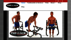 What Therackworkout.com website looked like in 2017 (6 years ago)
