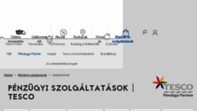 What Tescoszolgaltatasok.hu website looked like in 2017 (6 years ago)