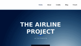 What Theairlineproject.net website looked like in 2017 (6 years ago)