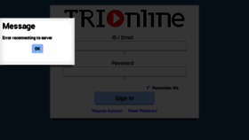What Trionline.com.au website looked like in 2017 (6 years ago)