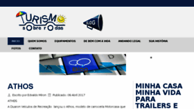 What Turismosobrerodas.com.br website looked like in 2017 (6 years ago)