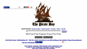 What Tpb.to website looked like in 2017 (6 years ago)