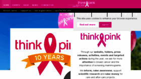 What Think-pink.be website looked like in 2017 (6 years ago)