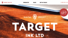 What Targetink.co.uk website looked like in 2017 (6 years ago)